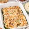 Crispy Parmesan Green Bean Casserole with Caramelized Onions & Mushrooms