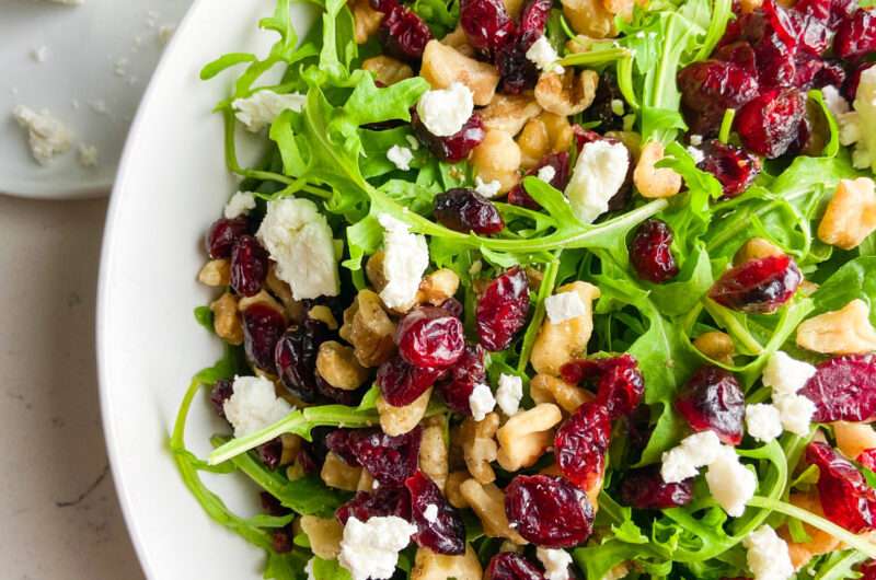 Cranberry Goat Cheese Arugula Salad