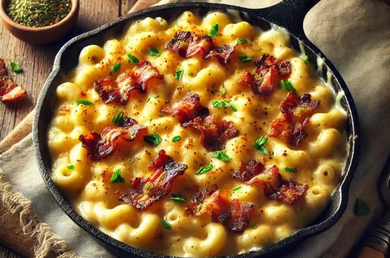 Bourbon Bacon Mac and Cheese