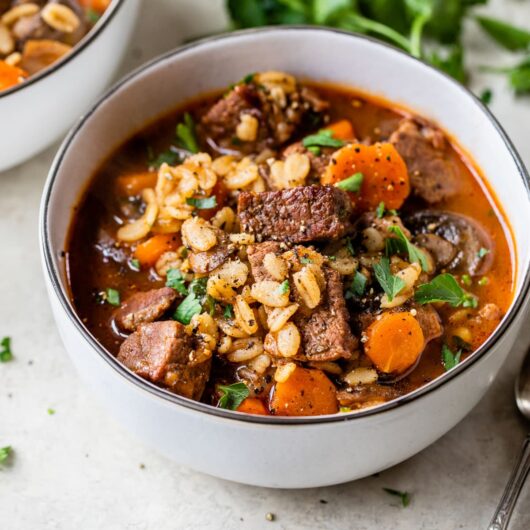 Hearty Beef & Barley Stew